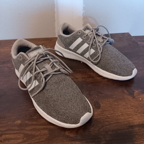 Adidas Cloudfoam QT Racer Gray Women’s Running Shoes Size 8 - Picture 1 of 11